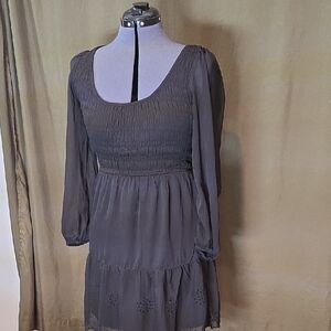 Old Navy Charcoal Long Sleeve Dress